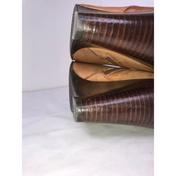 Stuart Weitzman Vim Saddle Brown Knee Boots 8 - Picture 4 of 8